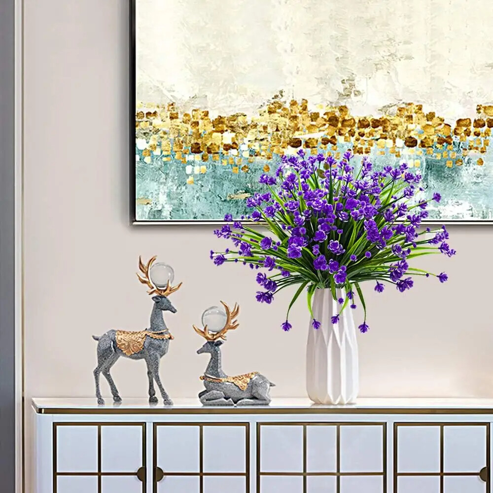 4pcs artificial flowers small Lotus home decoration outdoor floral art