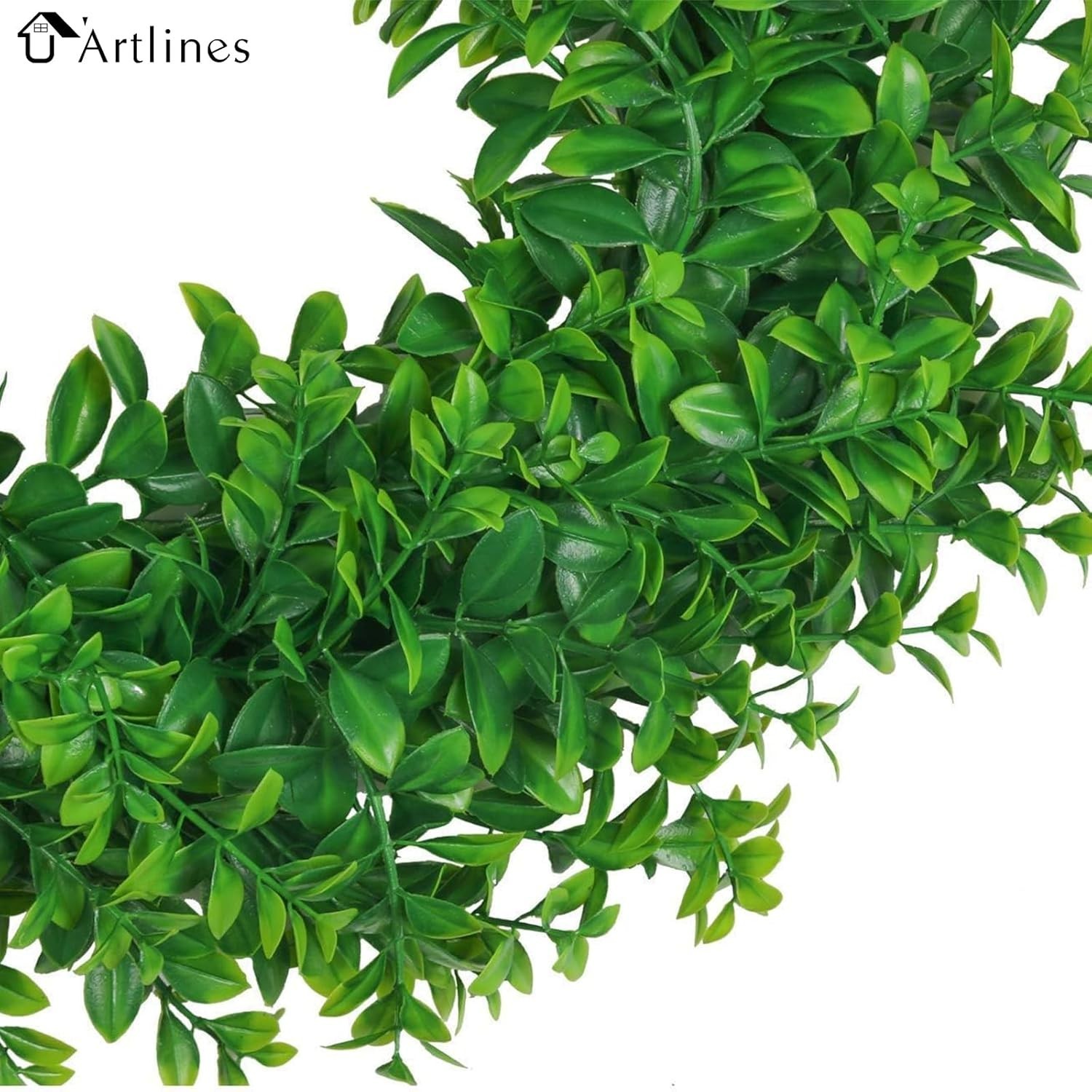 17inch Front Door Wreaths Artificial Spring Summer Greenery Hanging Garland f…