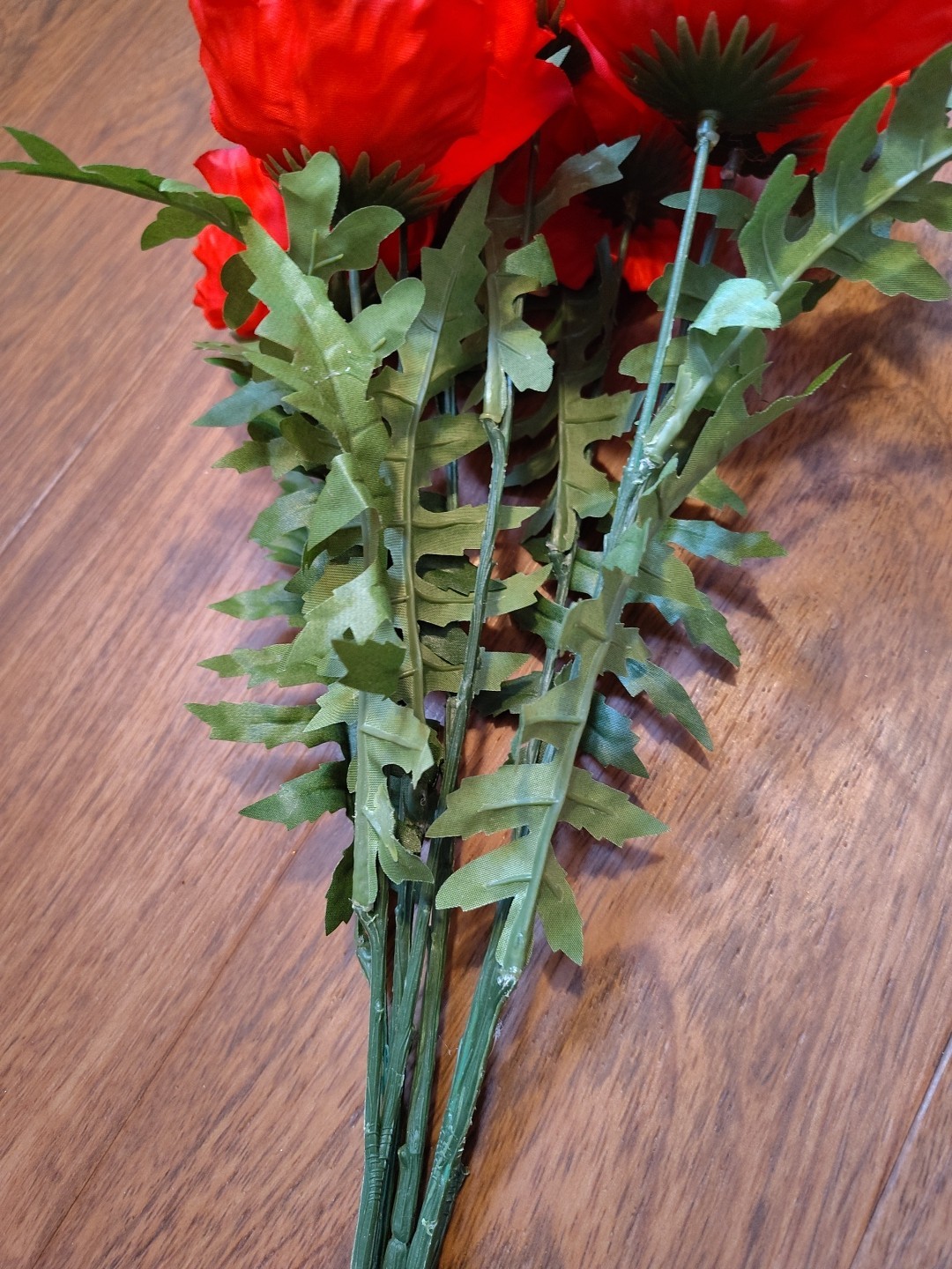 Lot of 4 Red Peony Bush By Ashland Artificial Faux Floral 20”