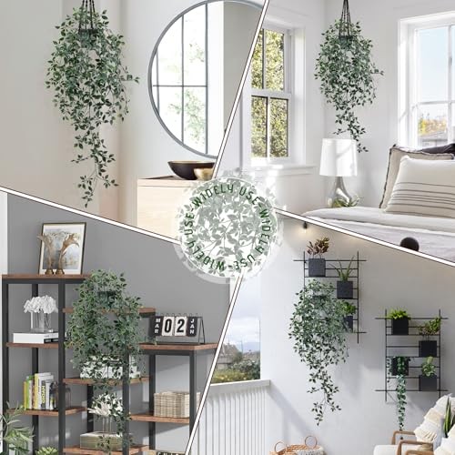 Fake Hanging Plant with Pot Small Artificial Potted Vine Plants 28.7-in Mandala