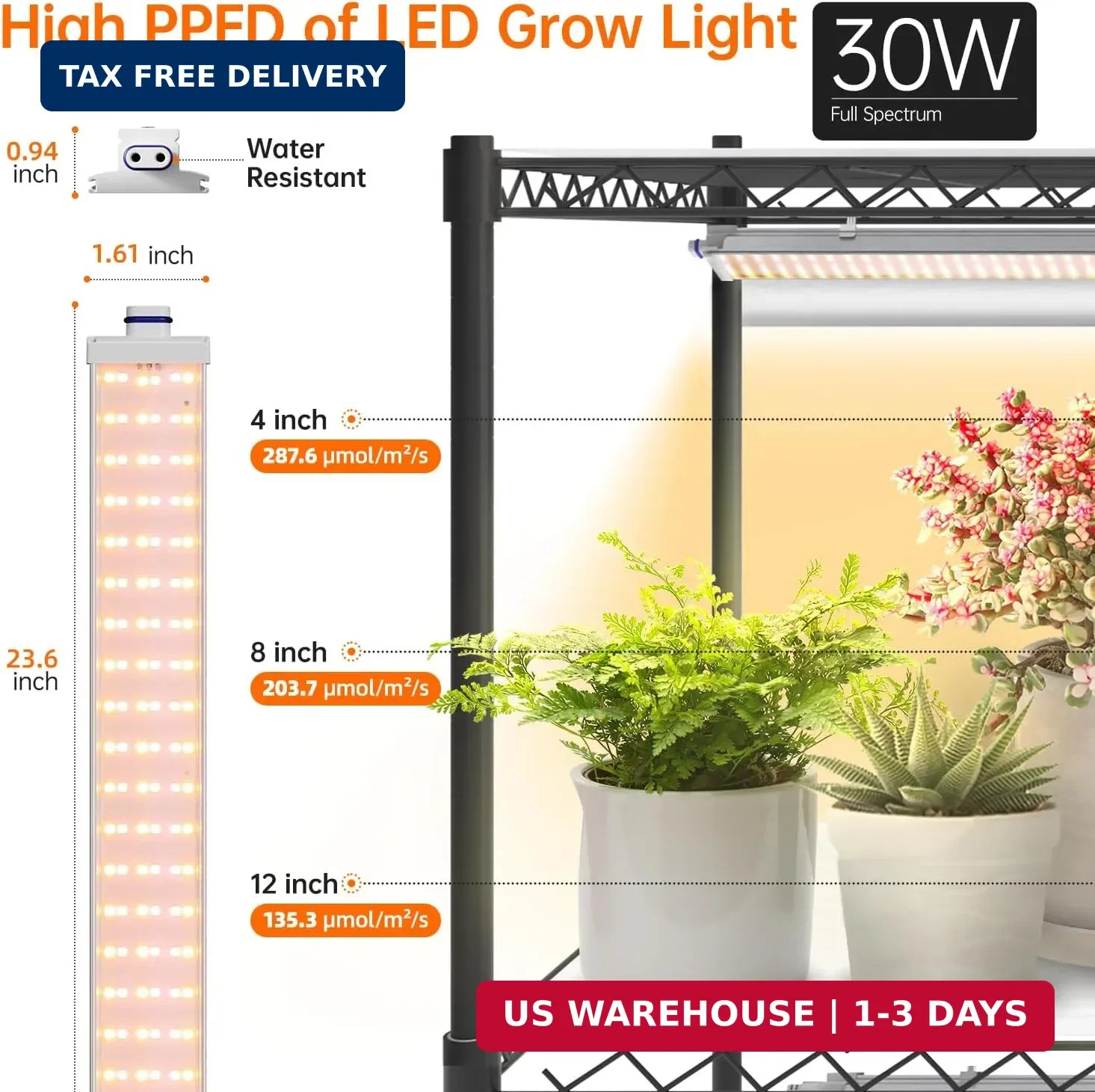 Bstrip Indoor Greenhouse with Grow Light, DIY Plant Shelf with Cover, 6 Tier Pla
