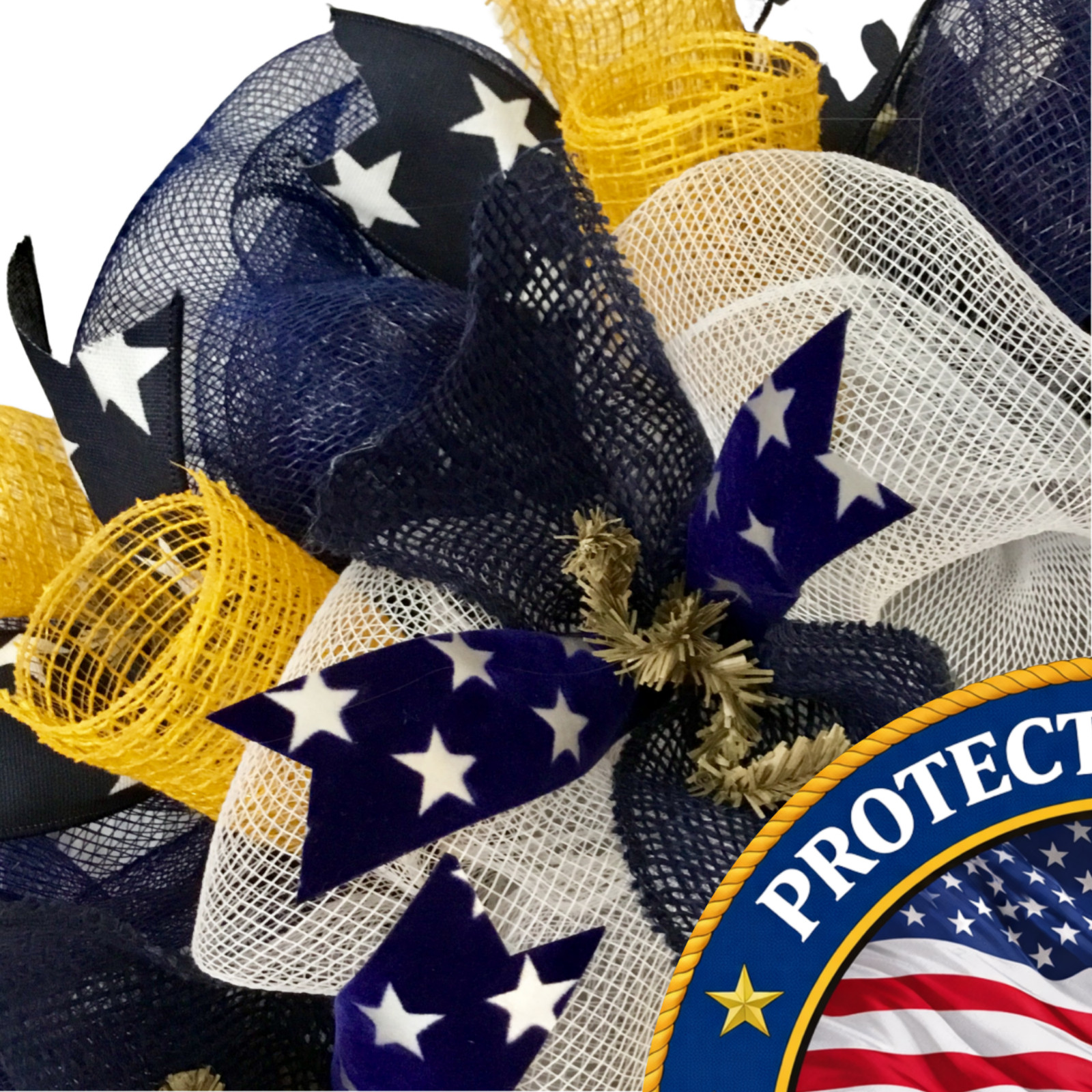 Navy Defend Our Seas Military Appreciation Wreath