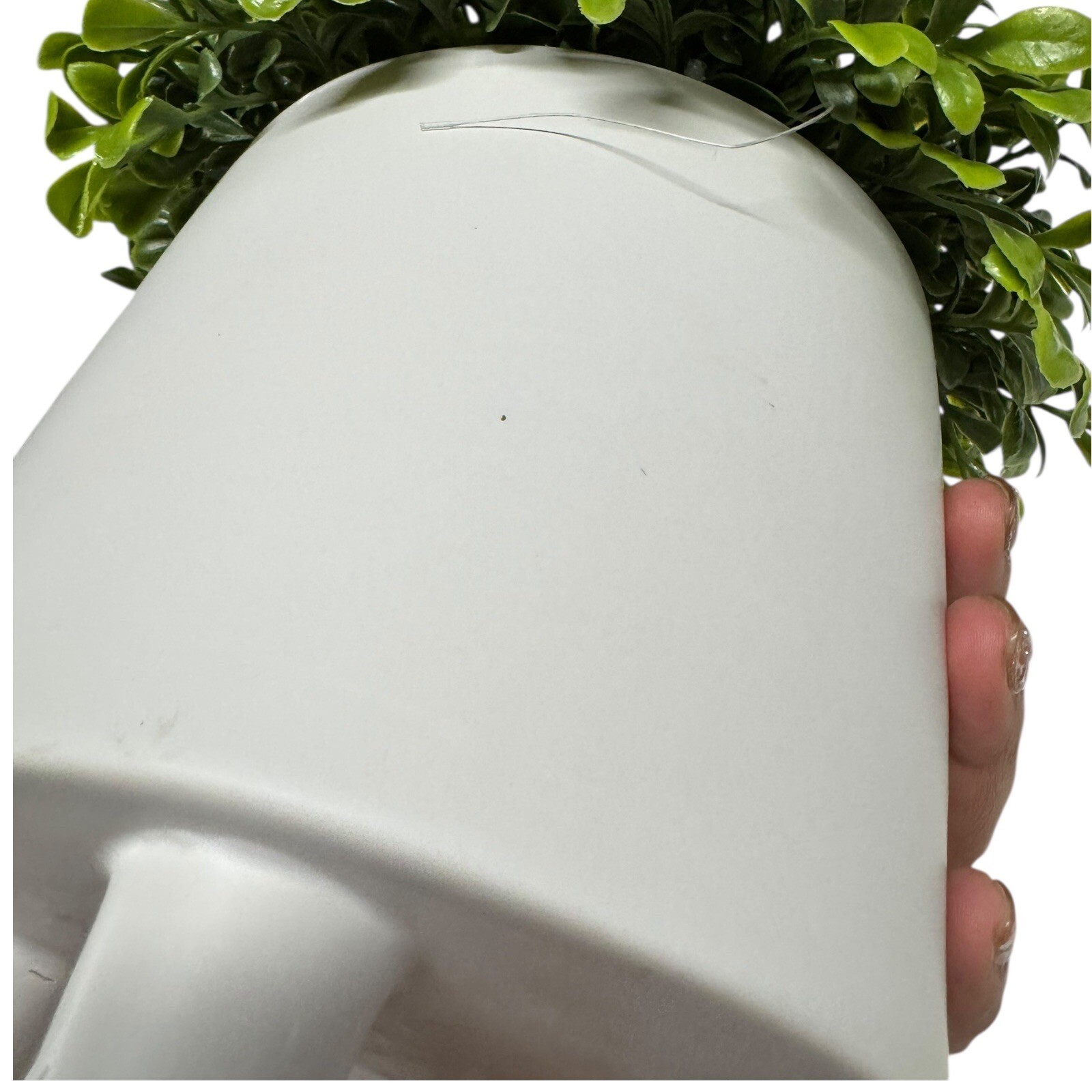 Artificial Green Potted Plant Faux Boxwood Topiary Table Decor Small