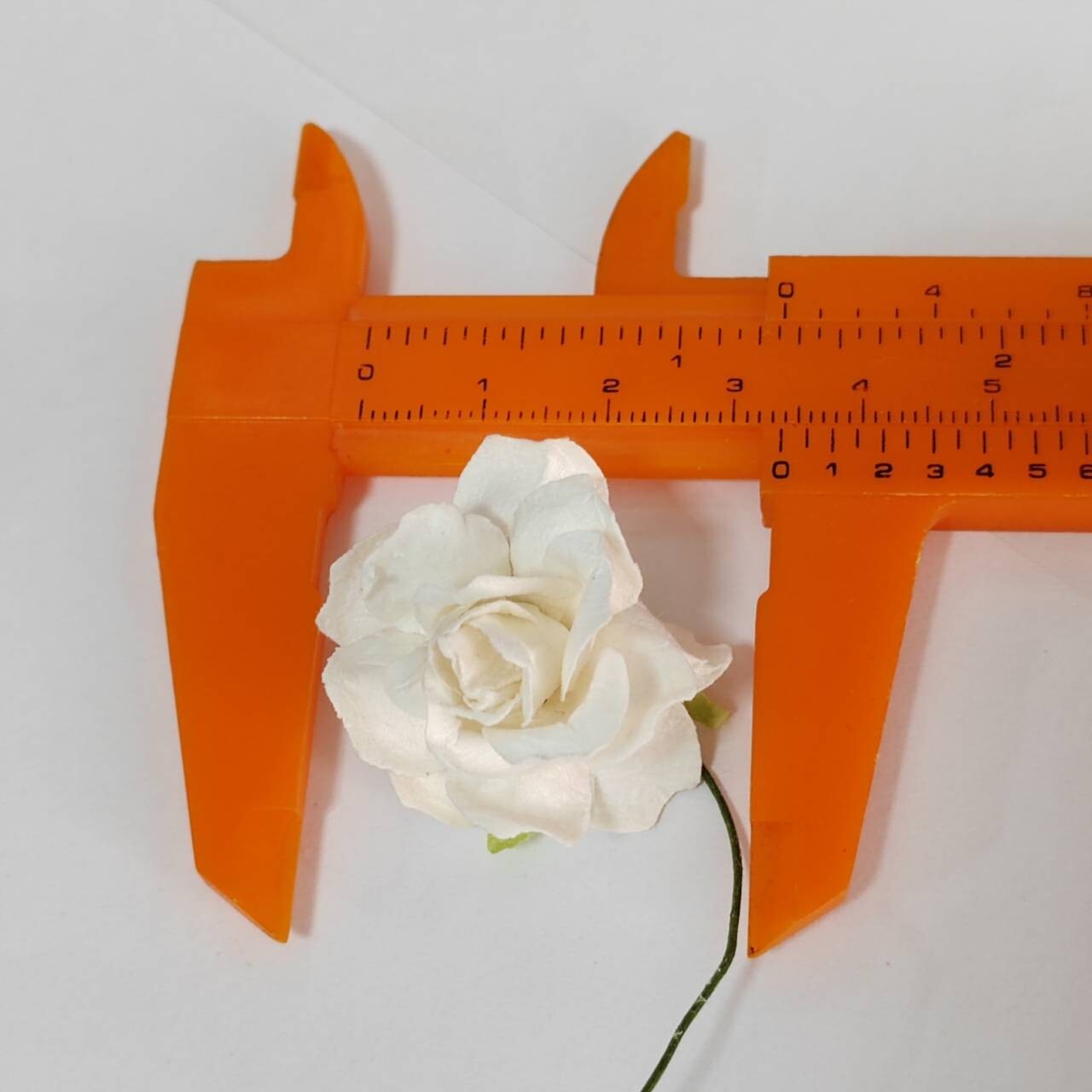 50 Mix Orange Tone Artificial Flowers Rose Flower Paper Flower size 30-35 mm