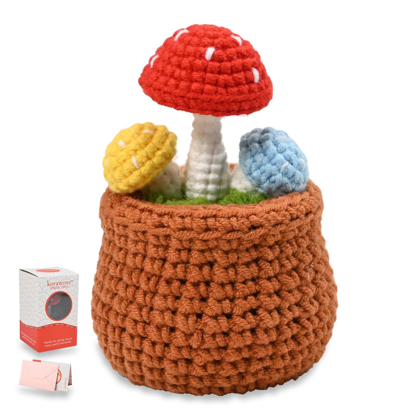 Crochet Plant in Pot, Cottagecore Room Decor, Kawaii Crochet Desk Decor, Hand…