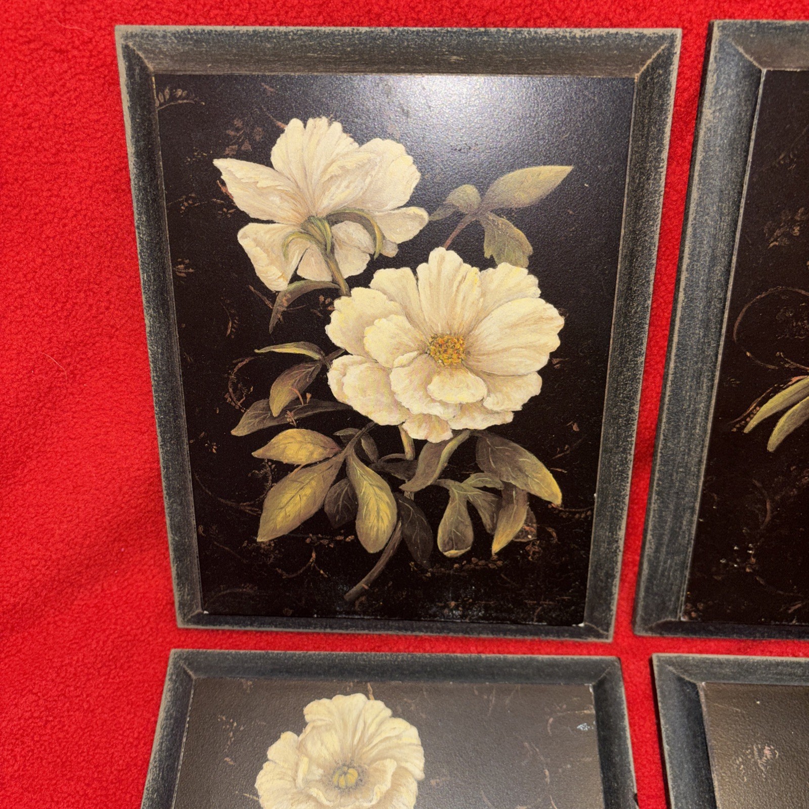 4 Piece Wall Art 17″ Floral Designs By Regina Andrews