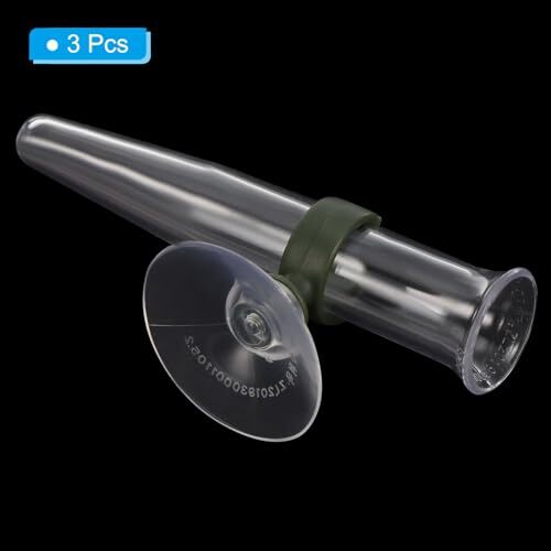 Floral Water Tubes with Suction Cup 3 Pcs 0.6″ ID 4″ Plastic Wall Hanging