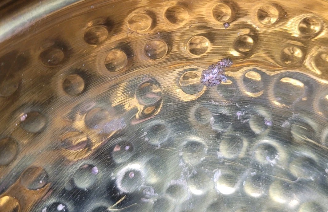 Lacquered Solid Brass Compote Bowl