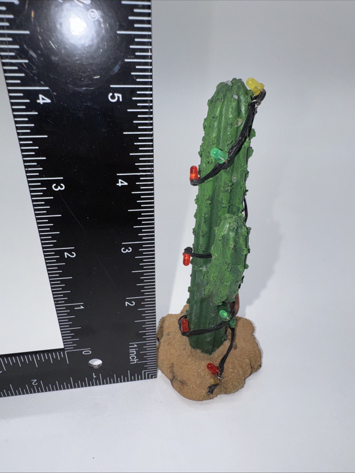 Vintage Christmas Tree Cactus Ceramic Art Decor 5 Inch