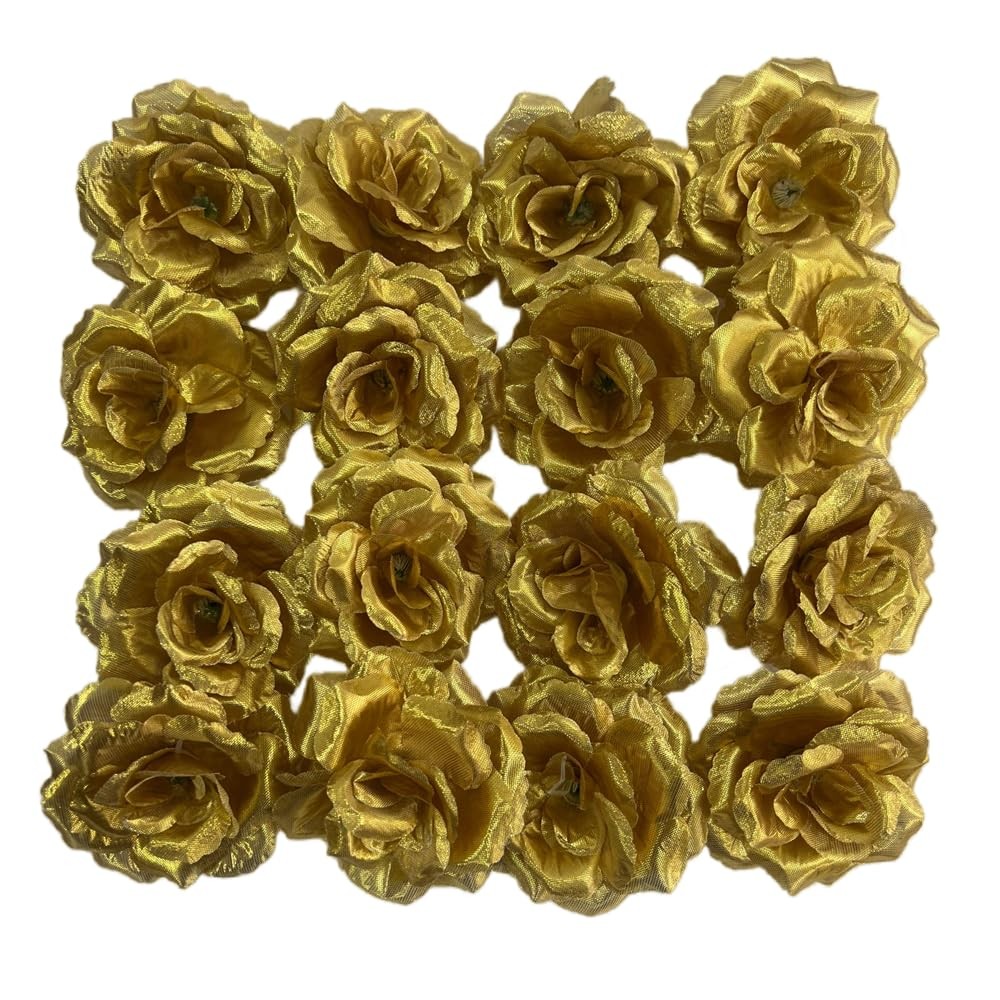 25 Pcs 3 inch Artificial Rose Flower Heads,Silk Rose Head Flowers,Wedding Par…