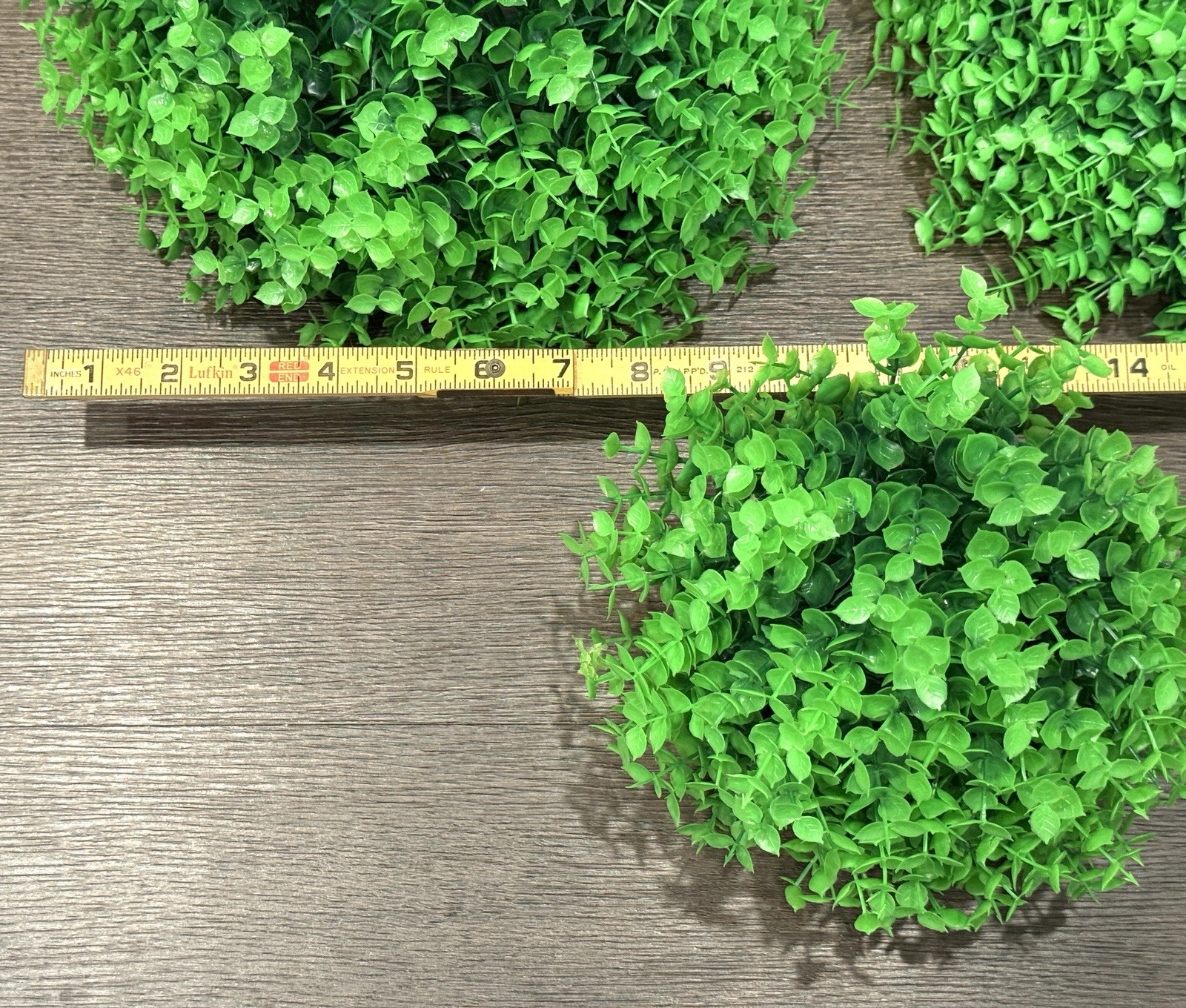 New Lot of 3 Faux Boxwood Topiary Balls 6″ H Greenery Orbs Planter Fillers Set