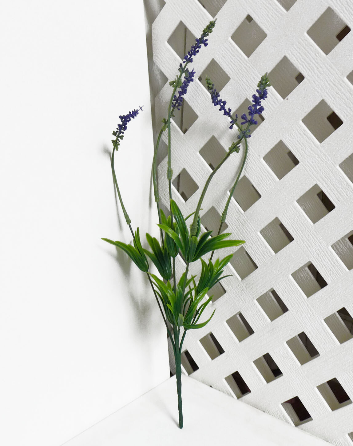 6 Pcs Lavender Bushes Artificial Plastic Plants (5 stems each) #87