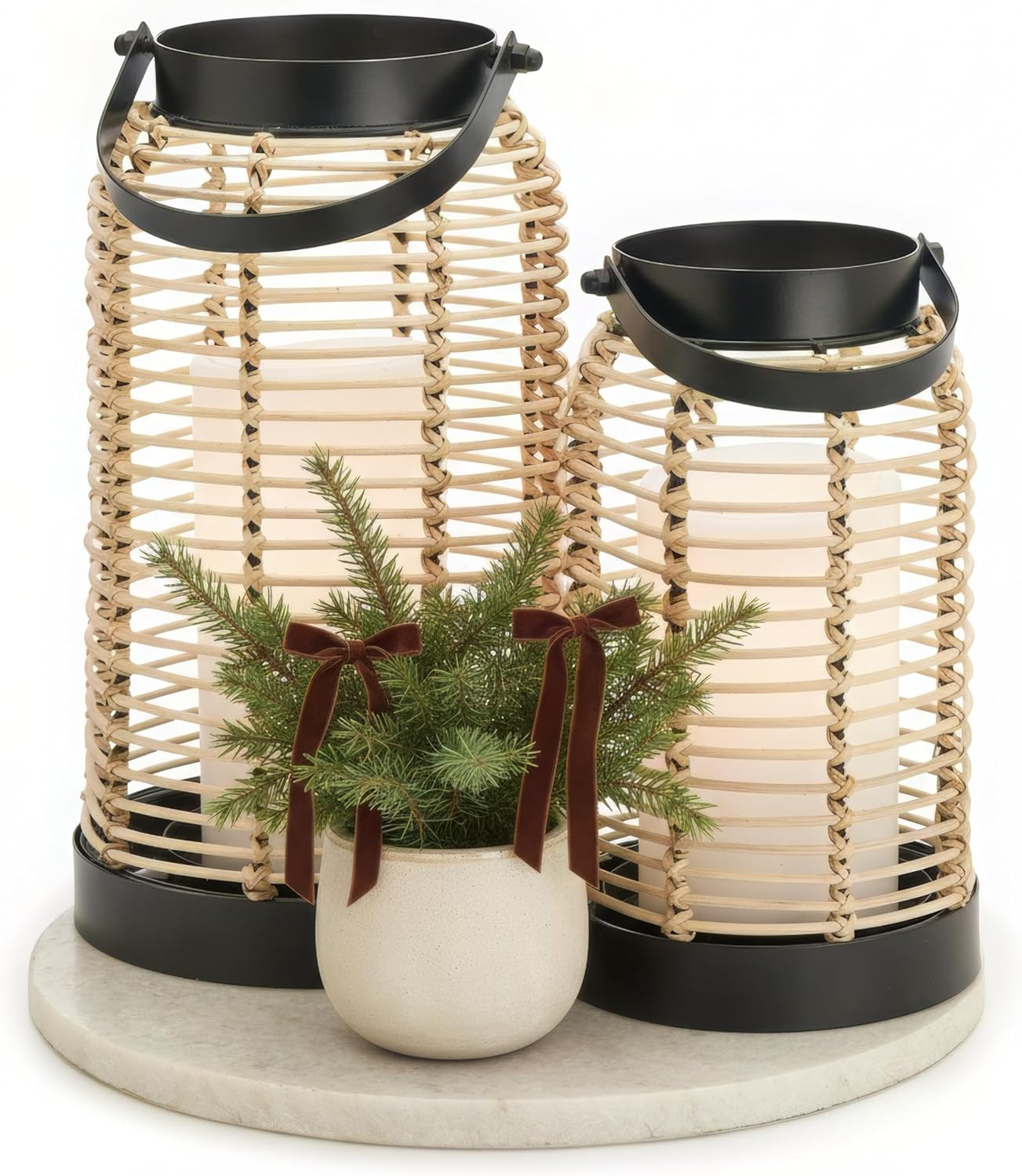Natural Rattan Boho Lanterns – Handcrafted Chic Decor to Enhance Your Home