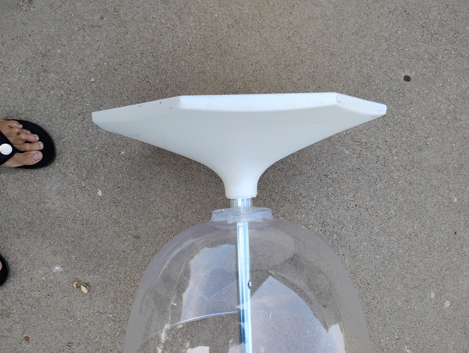 Vintage Mod Spaceage Terrarium Dome Floor Plant Stand Atomic MCM BASE ONLY