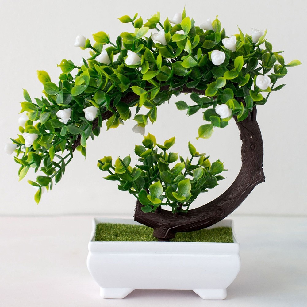 Fake Artificial Pot Plant Bonsai Potted Flowers Home Office Garden Display Decor