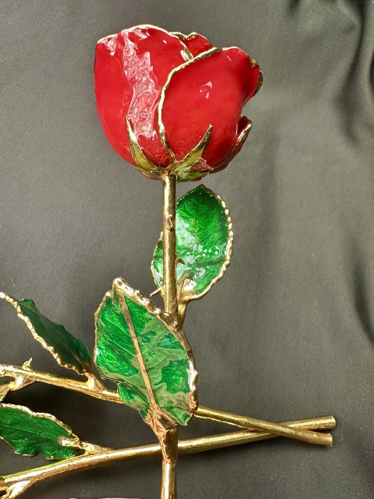 The Forever Rose 11” Real Rose Dipped in 24K Gold Valentines Day Gift – Lot Of 3