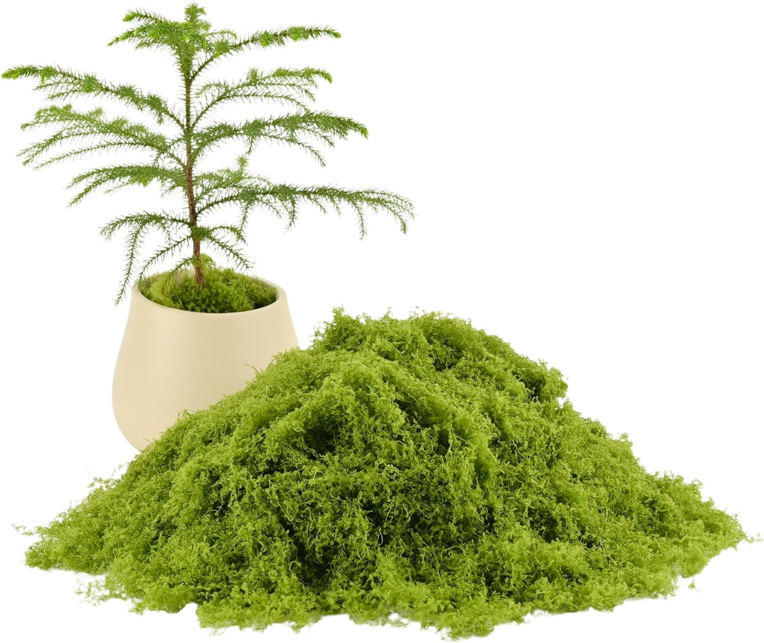 Green Simulation Moss, Forest Filiform False Grass, Used to Make Landscape, Wall