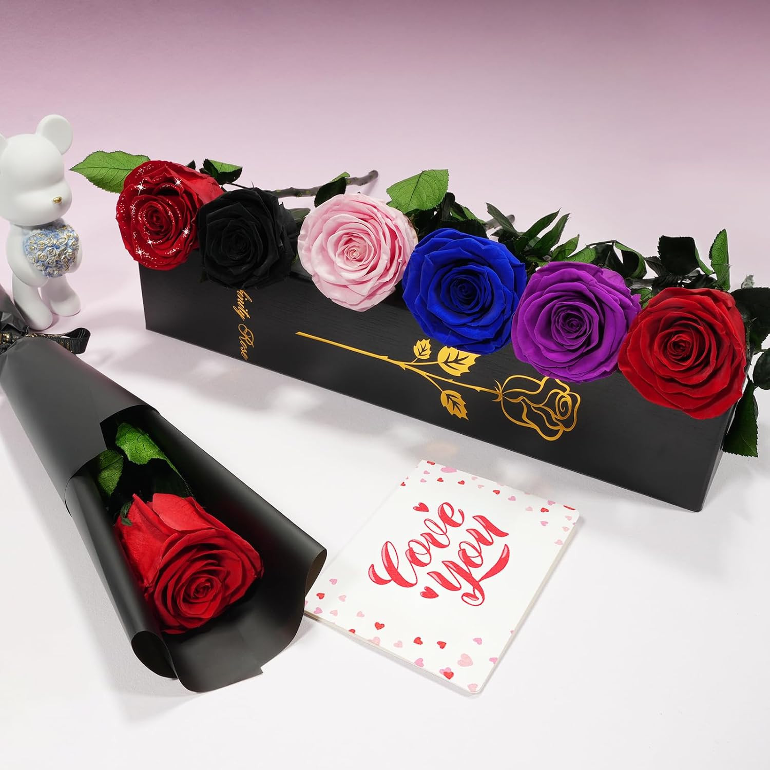 Preserved Flowers Rose Gifts for Women, Mothers Day Rose Flowers Gifts for Mom,