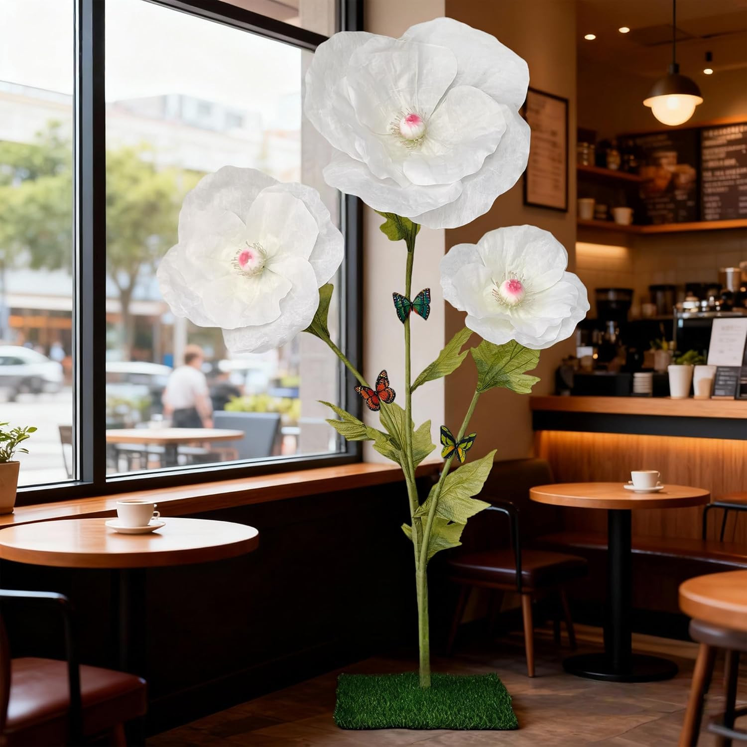Large White Poppy Flowers – Stunning Paper Decor for Weddings & Events