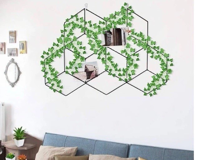 12 Pack 84 Feet of Vines ~ Room or Party Decor ~ Artificial Green Ivy Garland