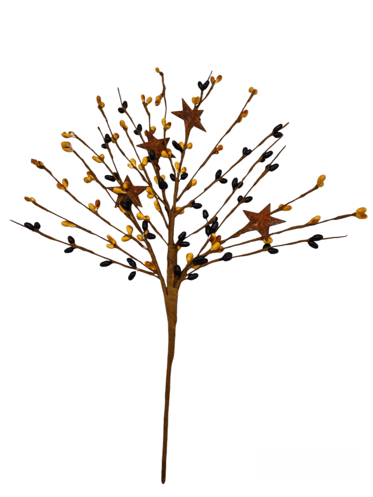 Mustard and Black Color Berry Picks Artificial Berries Spray Home Decor N528