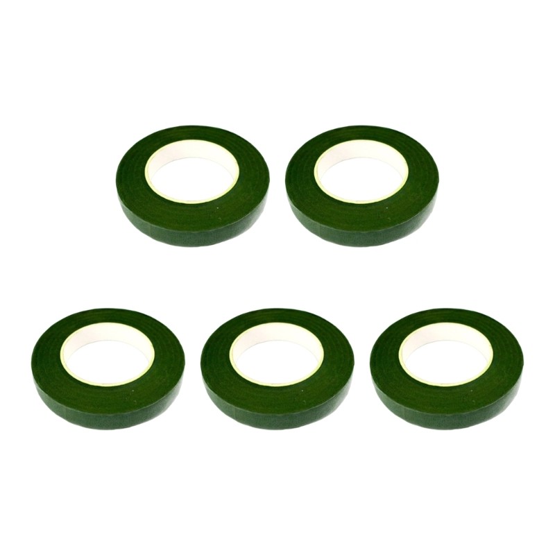 5 Rolls Artificial Flower Stem Wrap Tape for Arrangements and Decorating