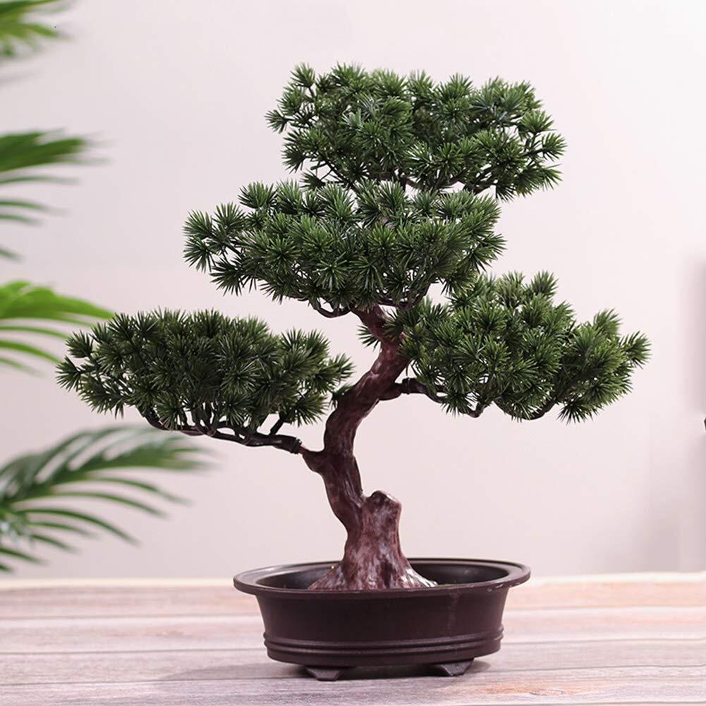 Artificial Bonsai Pine Tree Plastic Simulation Potted Plant DIY Decorative Bo…