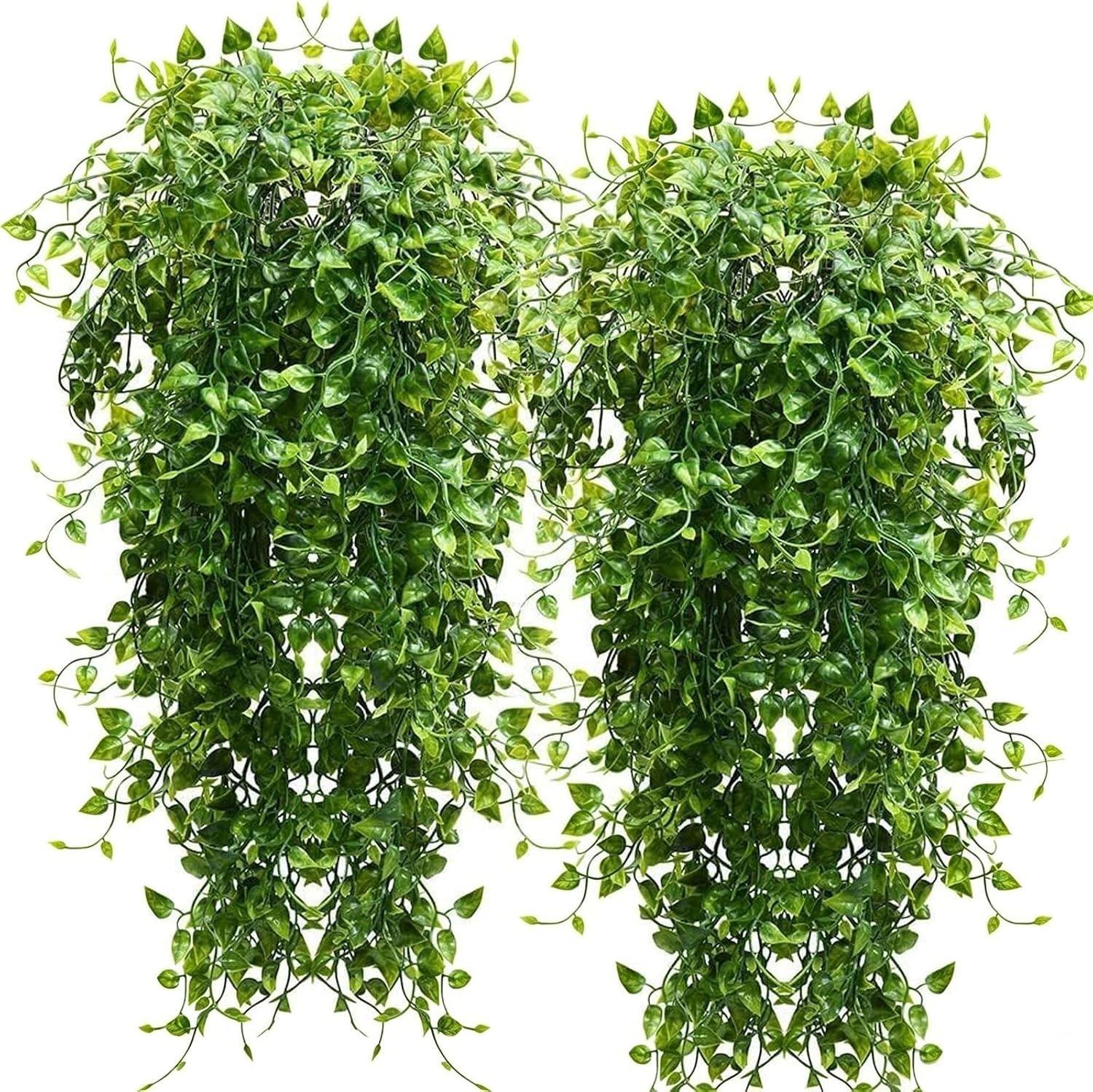 Elegant 4-Pack Faux Eucalyptus Hanging Plants – Perfect for Parties & Weddings