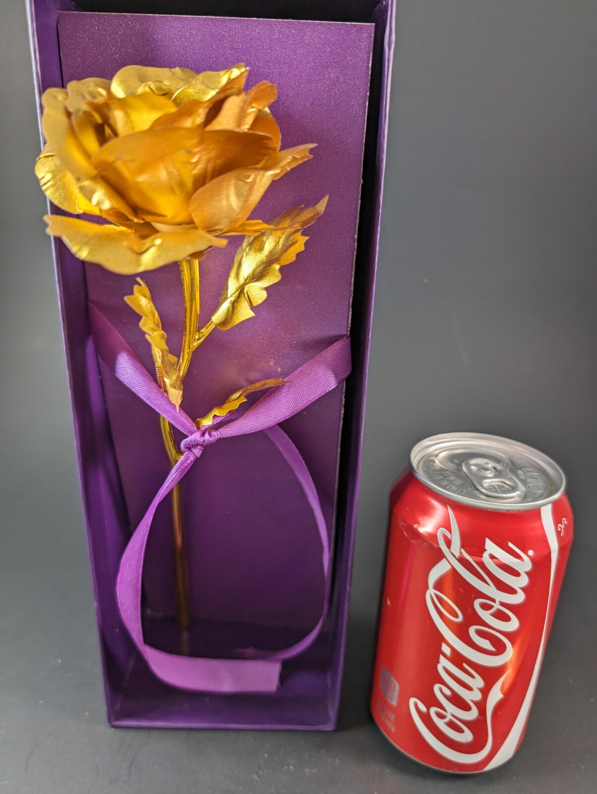Genuine 24K Gold Rose. 10 inch tall. Forever rose.