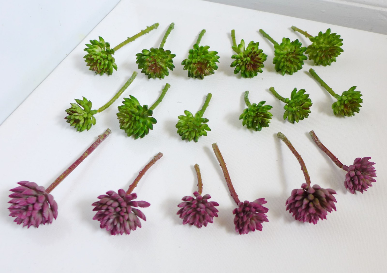 18 Miniature Grasses Artificial Succulents Plants Doll House Landscape