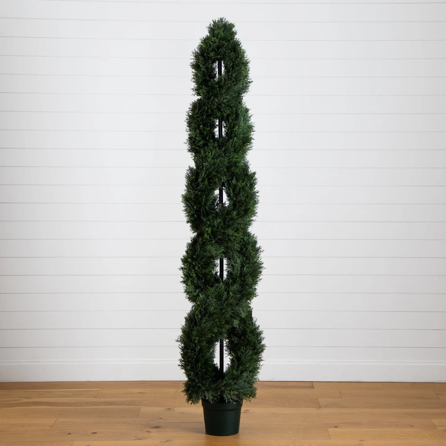 7’ Artificial Topiary Cedar Cypress Spiral Tree UV Indoor/Outdoor. Retail $499