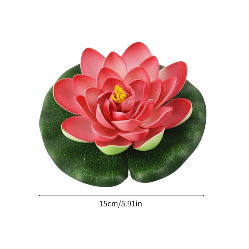 Assorted Color Water Lilies Flowers Accessory for Pond and Aquariums Decoration