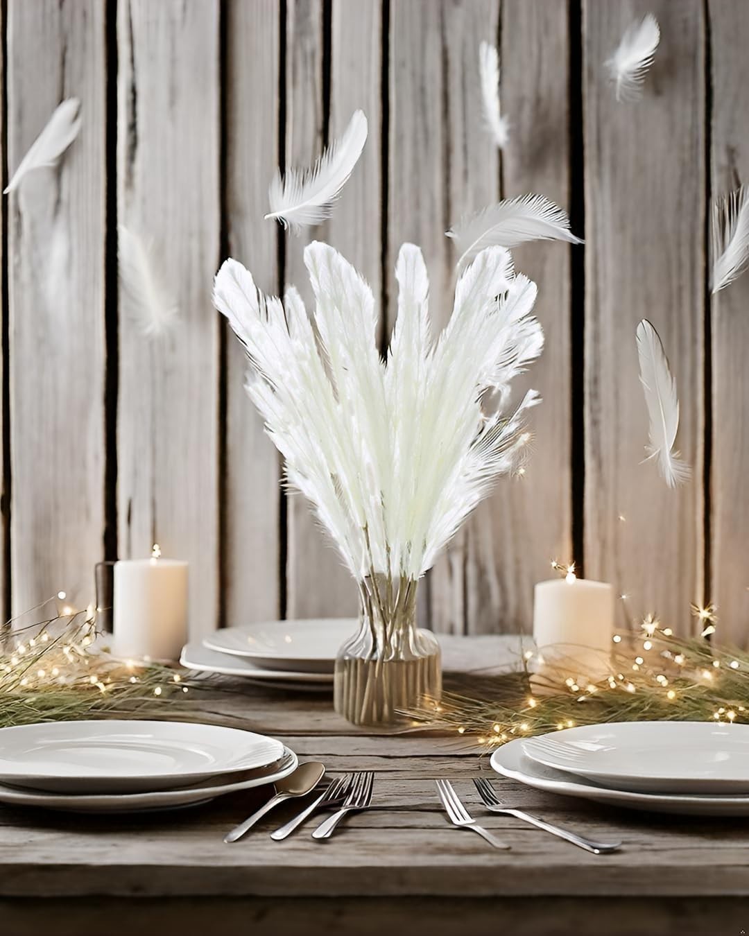 Soft Silk 8 PCS Artificial Pampas Grass – 30″ Decor for Stylish Events & Homes