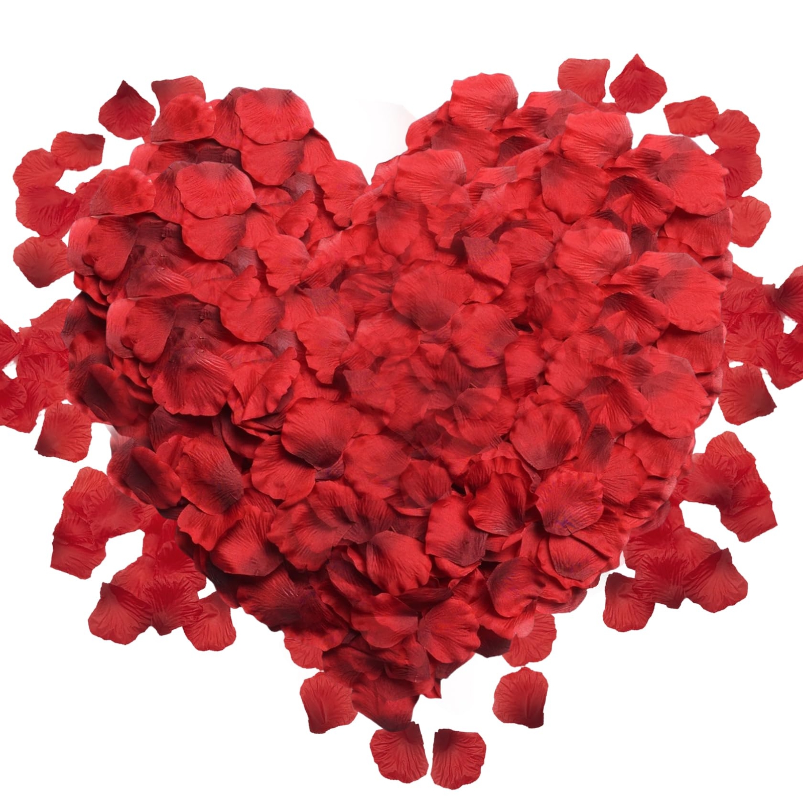 1000 Pcs Artificial Silk Red Rose Petals for Valentine’s Day Romantic Night