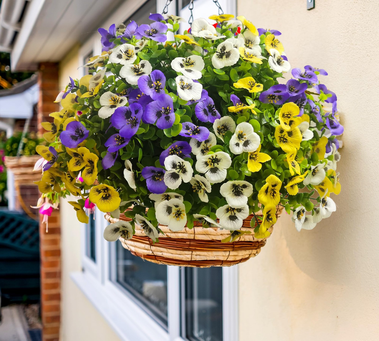 Artificial Faux Flowers for Outdoors Fake Plants Spring Summer Decor, 14 pcs …
