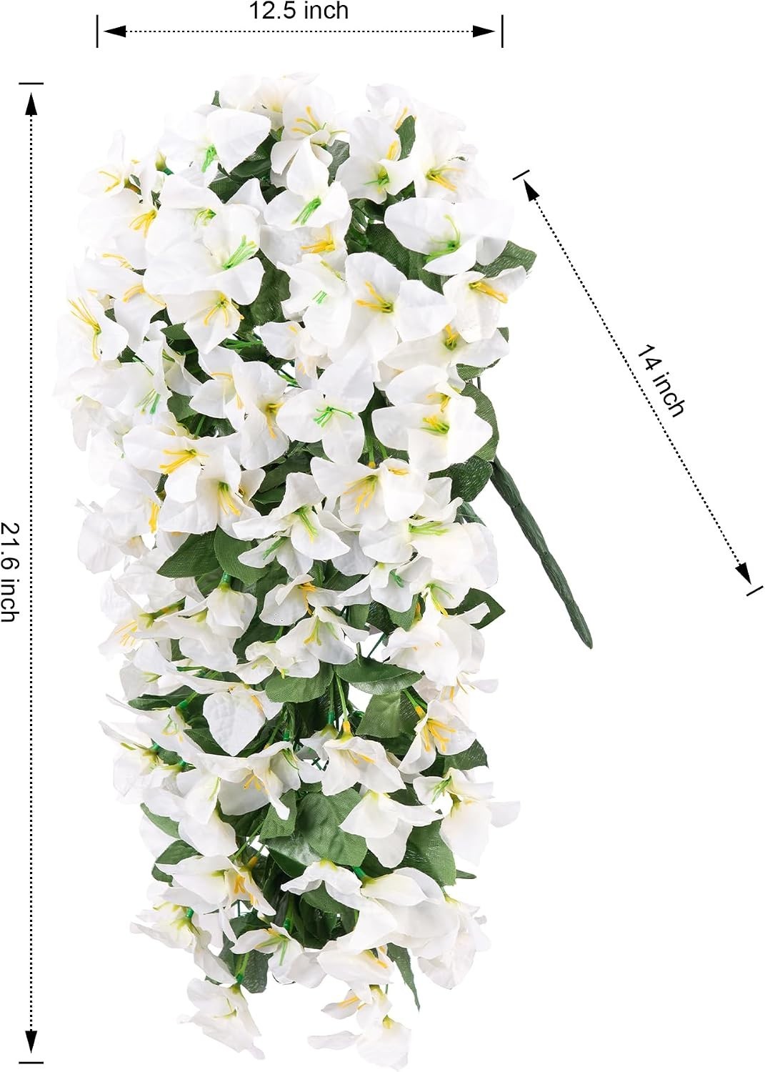 Faux Bougainvillea Artificial Flowers for Outdoors Fake Plants Outside Decora…