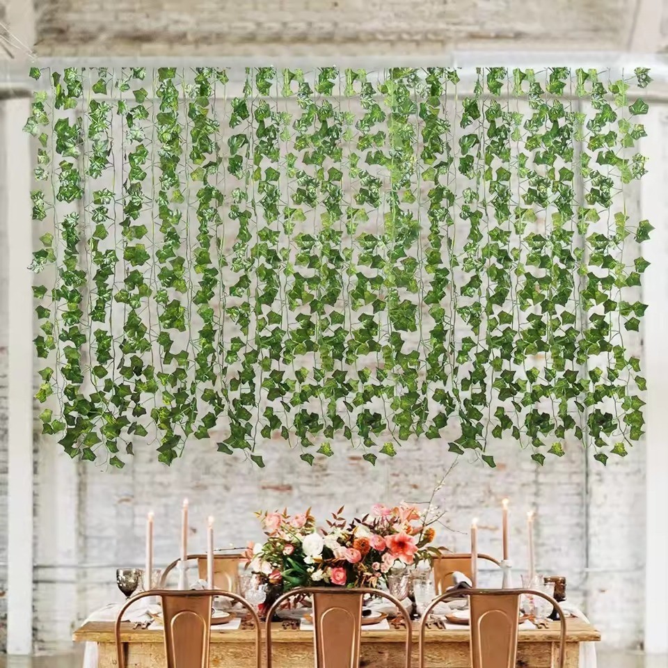 6 PACK 6.5 Ft Artificial Hanging Garland Leaves Plants Vines Home Decor USA