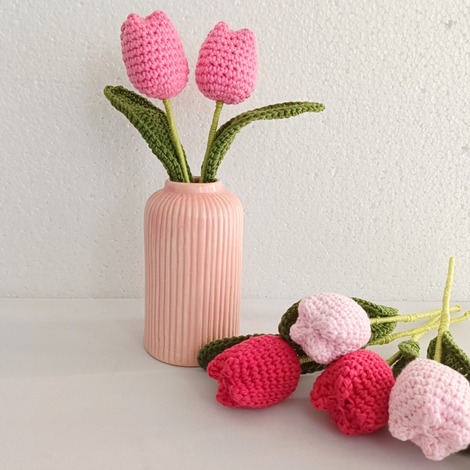 Crochet Tulip flowers Bouquet for Gift or Decor