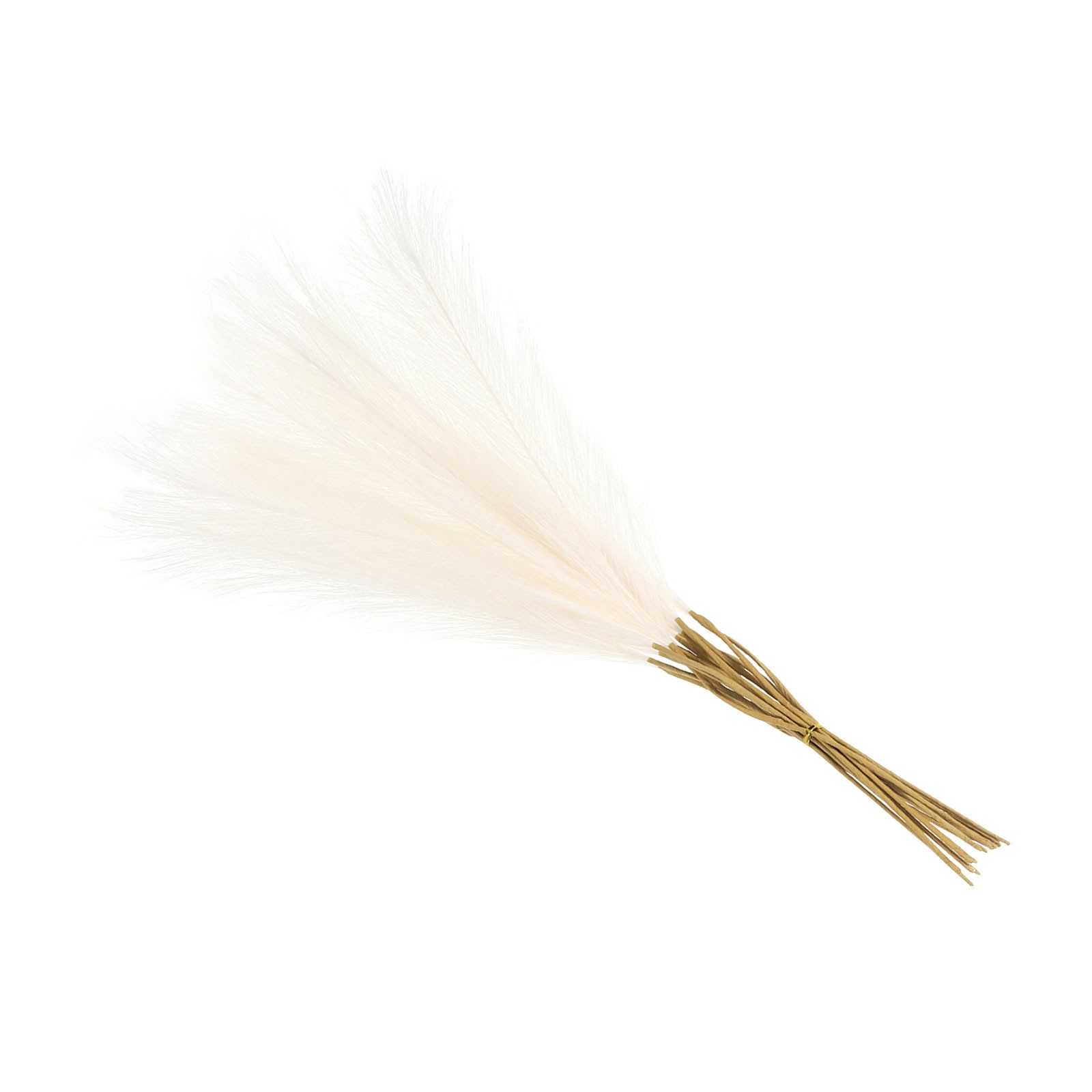 Faux Pampas Grass Fake Pampas Grass Decor, 21″/55cm / Cream / 20 Pcs