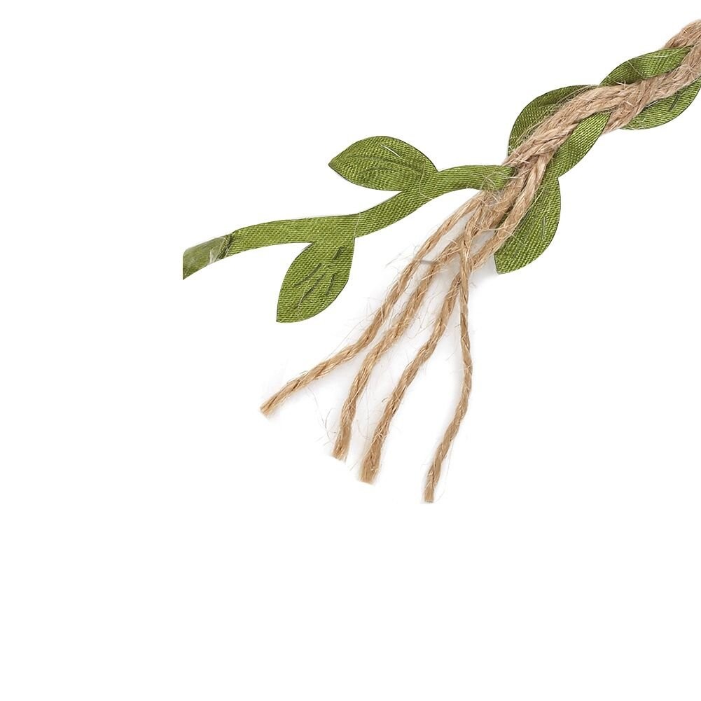 Artificial Leaf Garland, 66FT Natural Jute, Christmas Mantel Decor,green