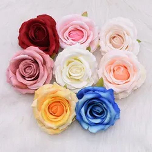 5/10pcs 10cm Artificial Rose Flower Head Home / Wedding Table Display Decor NEW