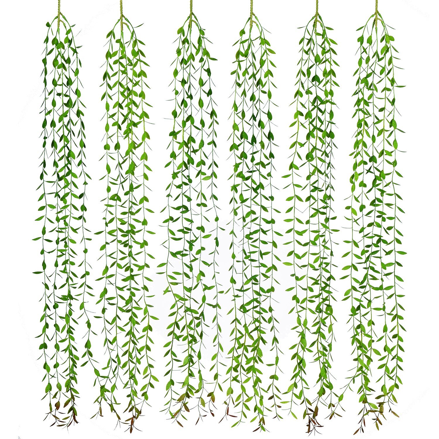 Artificial Vines Fake Greenery Garland Willow Leaves Wedding Home Decor