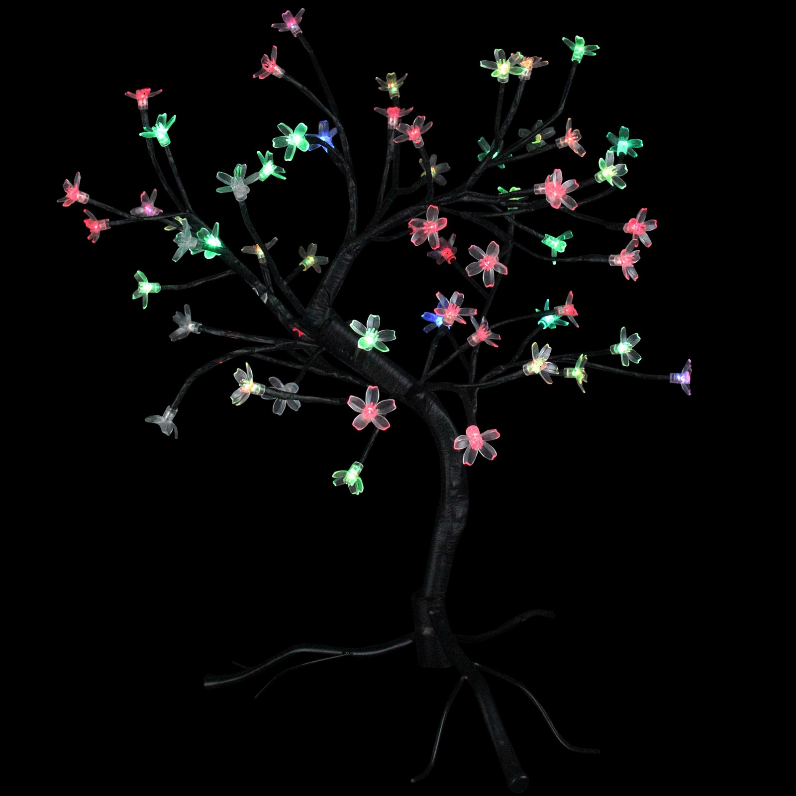 Northlight 23″ LED Japanese Sakura Blossom Flower Tree – Multi-Color Lights