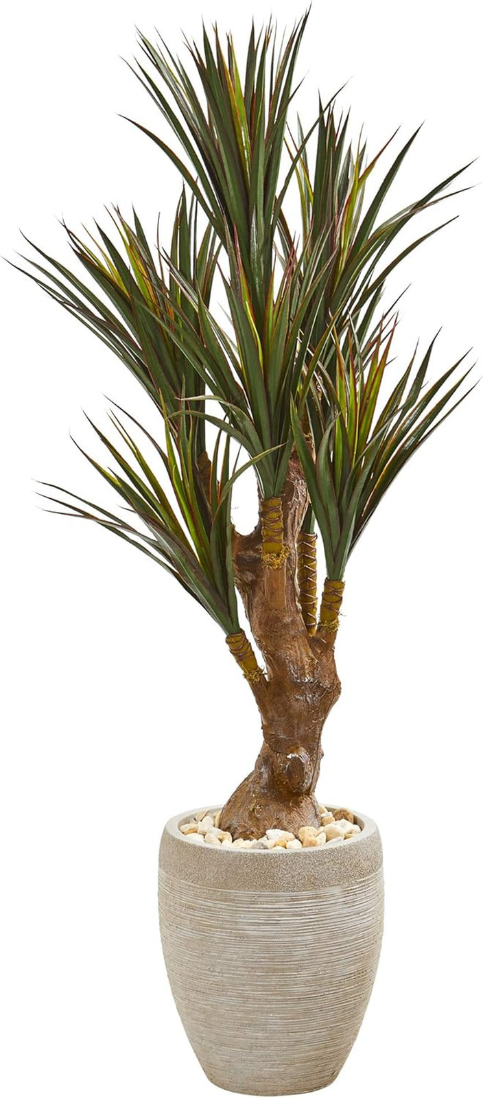 50″ UV Resistant Yucca Artificial Tree in Planter for Indoor/Outdoor Use