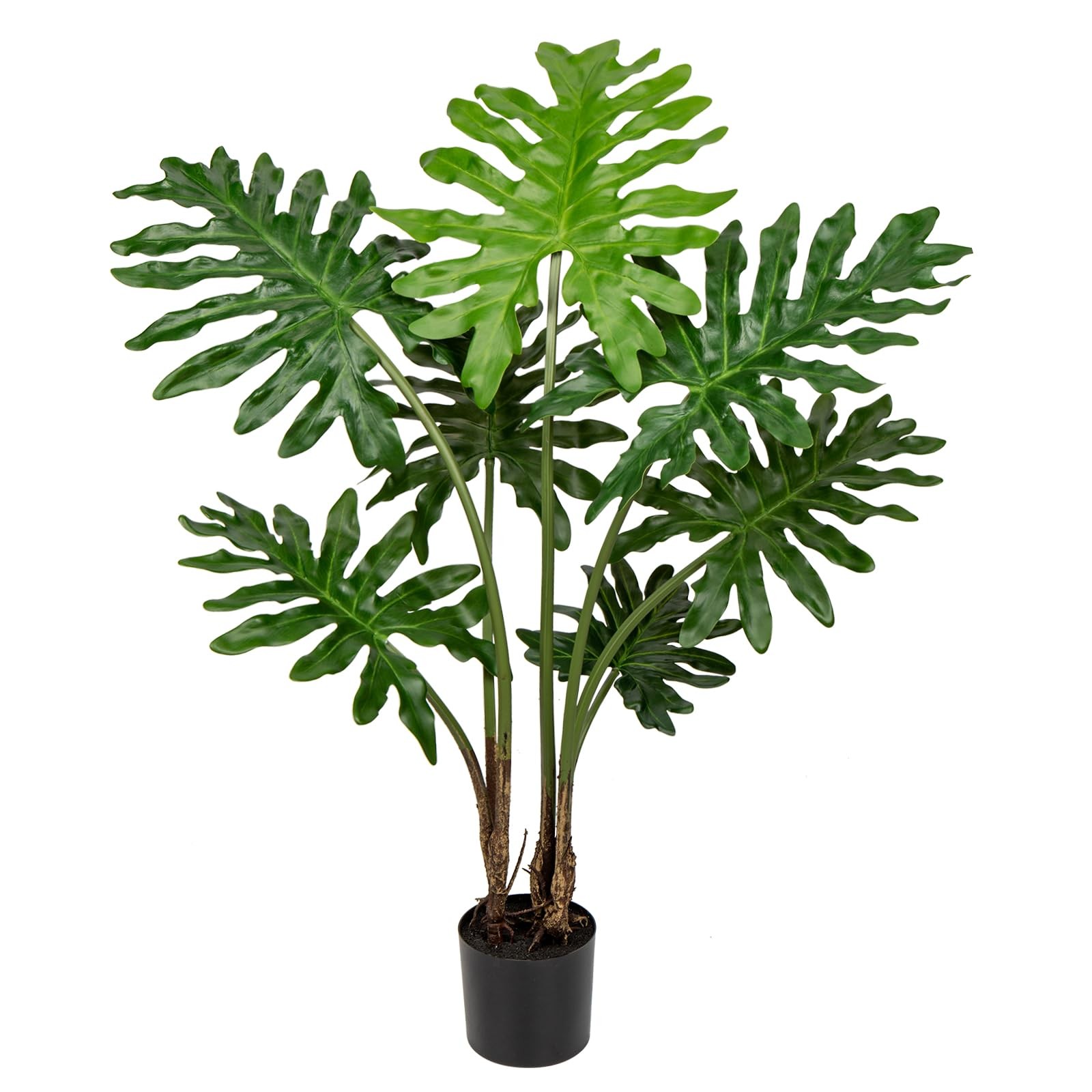 Artificial Tree Philodendron Plant 3FT Tall Faux Monstera Indoor Trees Fake T…