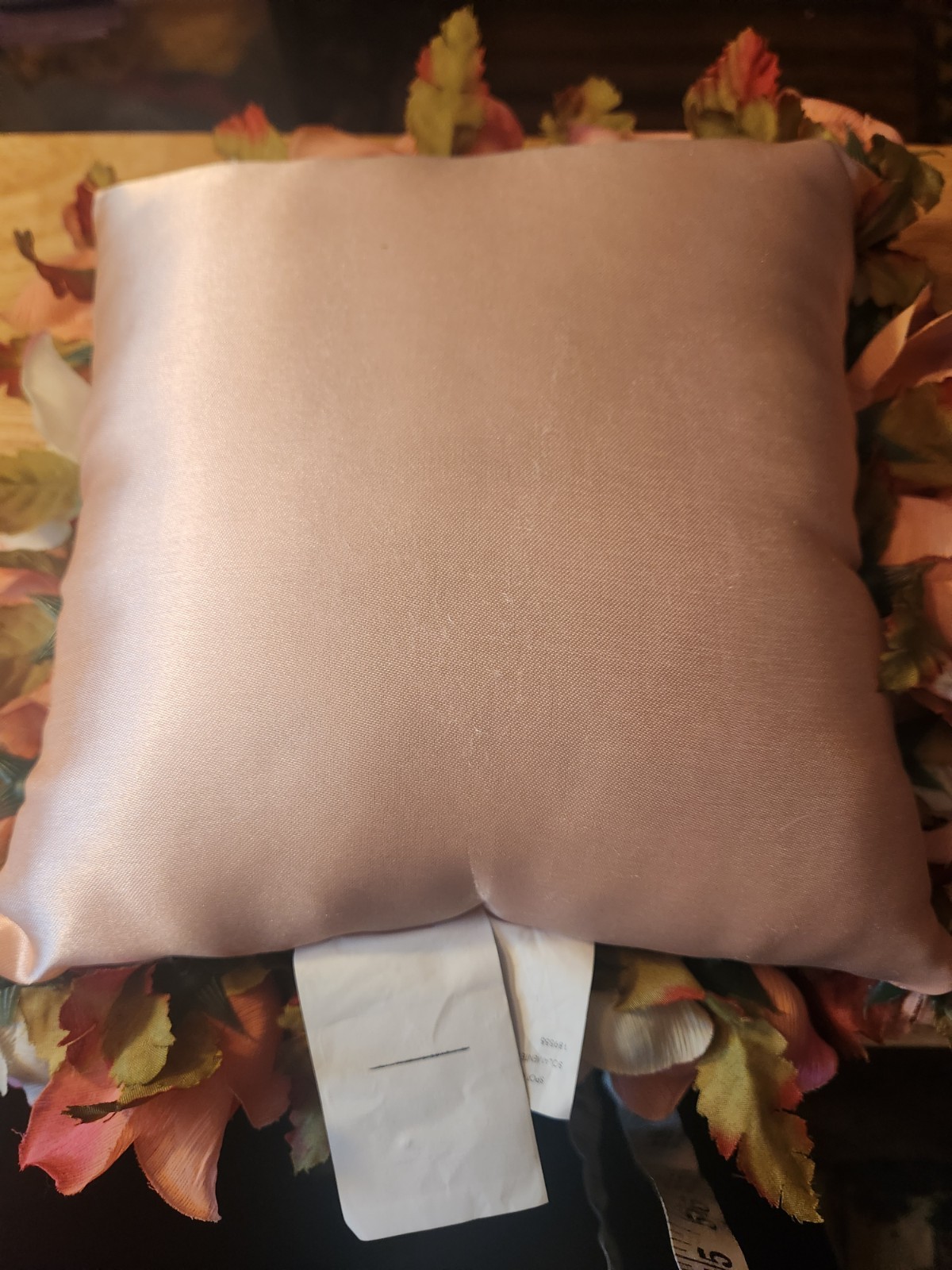 VTG JC PENNEYS Pink Floral Roses Square Pillow Victoria Classics USA/182