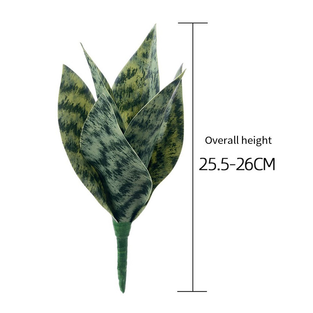 Low Maintenance Soft PVC Artificial Snake Plant Greenery for Indoor Spaces