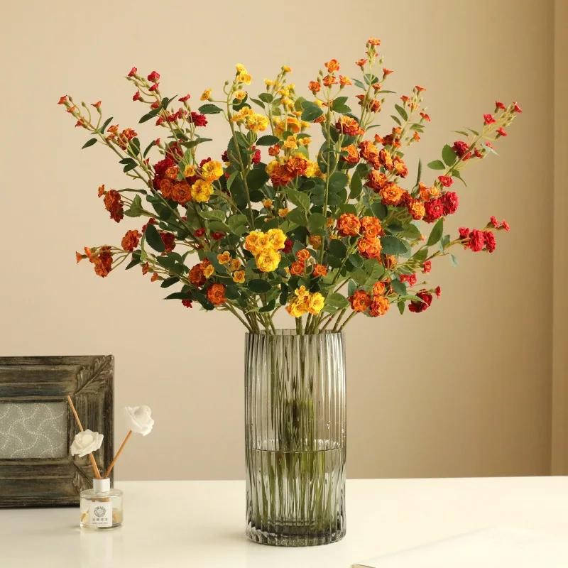 73CM Artificial Rose Silk Flowers Wedding Decoration Bouquet Home Decor