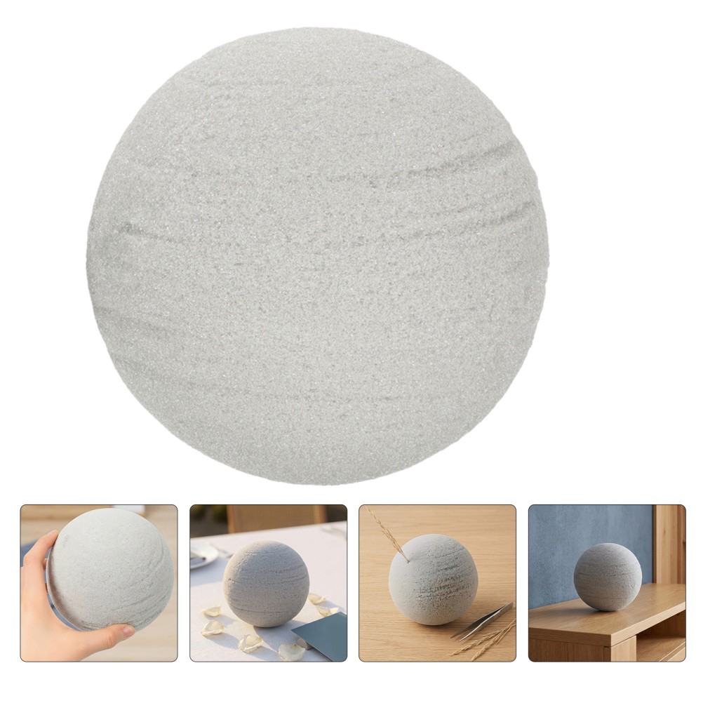 3pcs Round Floral Foam Blocks: 4.72 Inch Ball Shaped Dry Wet Bricks – Foam