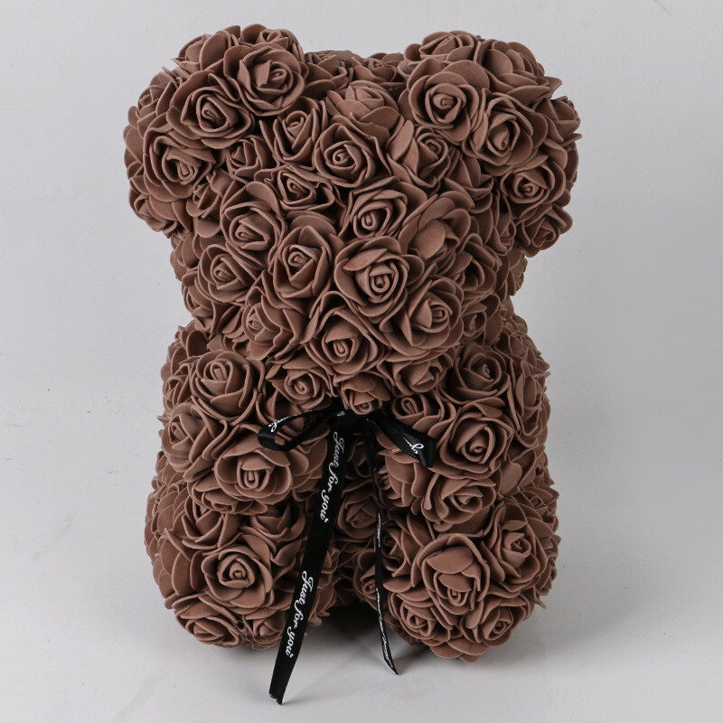 Valentine’s Day Gift Rose Bear Flower Rose Teddy Bear Foam Bear 25cm Valentines